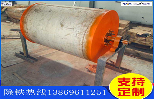 強(qiáng)磁除鐵滾筒，廣西強(qiáng)磁除鐵滾筒_黑龍江強(qiáng)磁永磁滾筒結(jié)構(gòu)圖多少錢一臺(tái)，廣西強(qiáng)磁除鐵滾筒結(jié)構(gòu)圖磁塊安裝內(nèi)部結(jié)構(gòu)圖 
